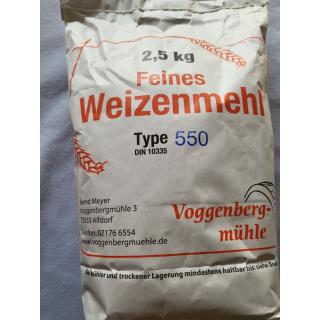 Mehl Weizen 550, 2,5 kg