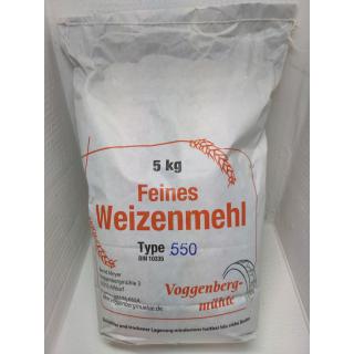Mehl Weizen 550, 5 kg