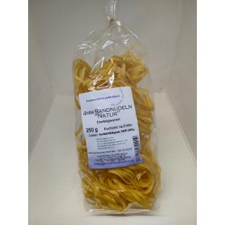 Nudeln "Bandnudeln" 4 mm, 250 gr