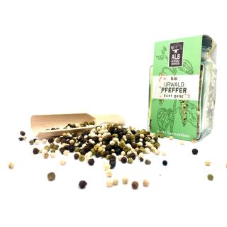 Urwaldpfeffer ganz, bunt BIO Glas 100 gr