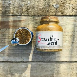 Staufersenf 190 ml im Steingut-Topf