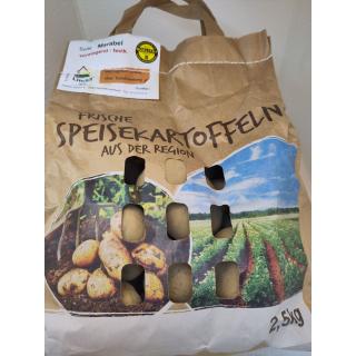 Speisekartoffel "Jelly" 2,5 kg-Tüte, vorw. festkochend